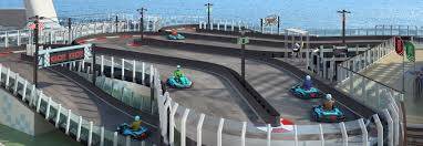 race track on a cruise ship
