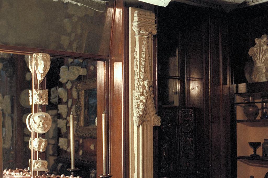 architectural artifacts on display in the Soane Museum