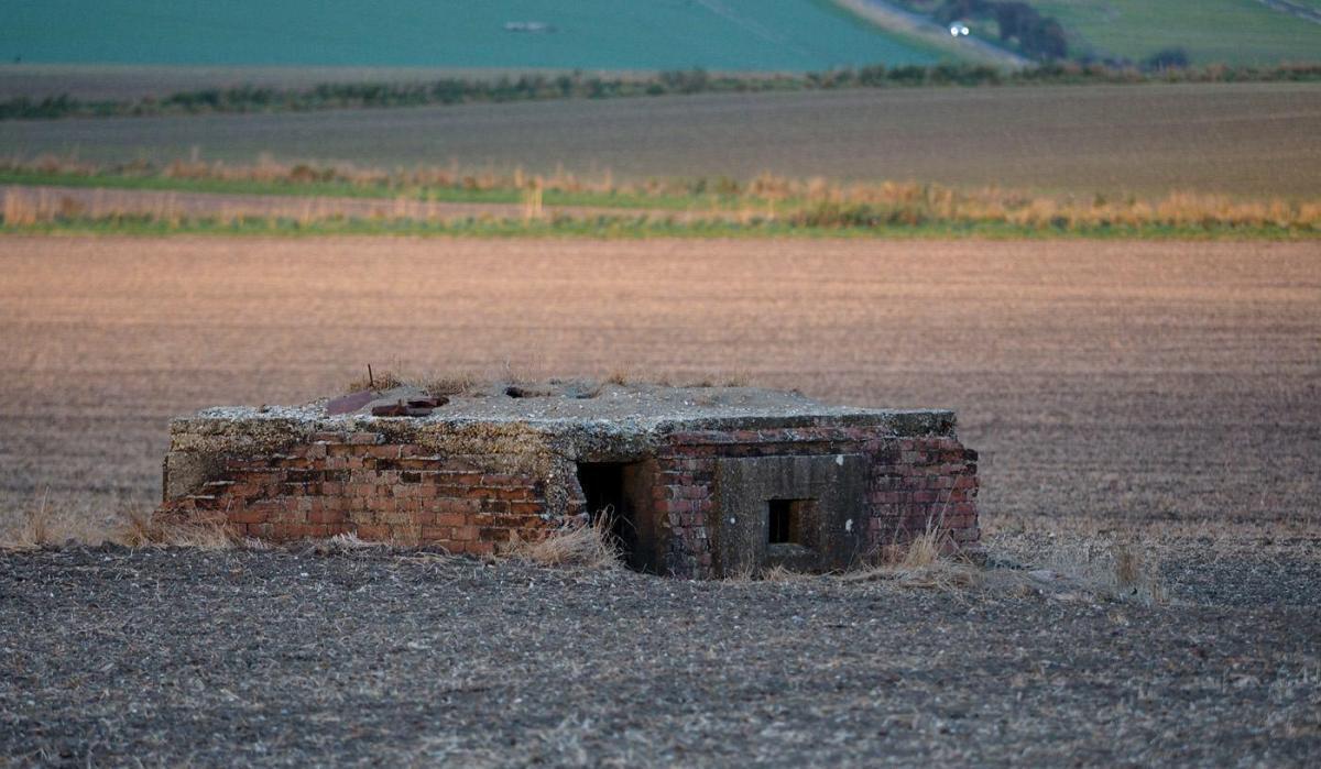 Pillbox in evening light