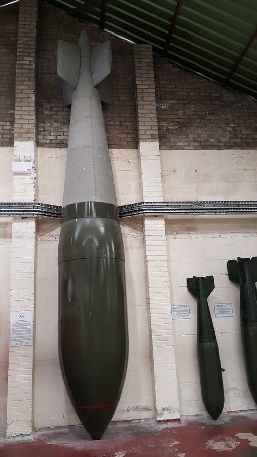 Tallboy bomb at Yorkshire Air Museum