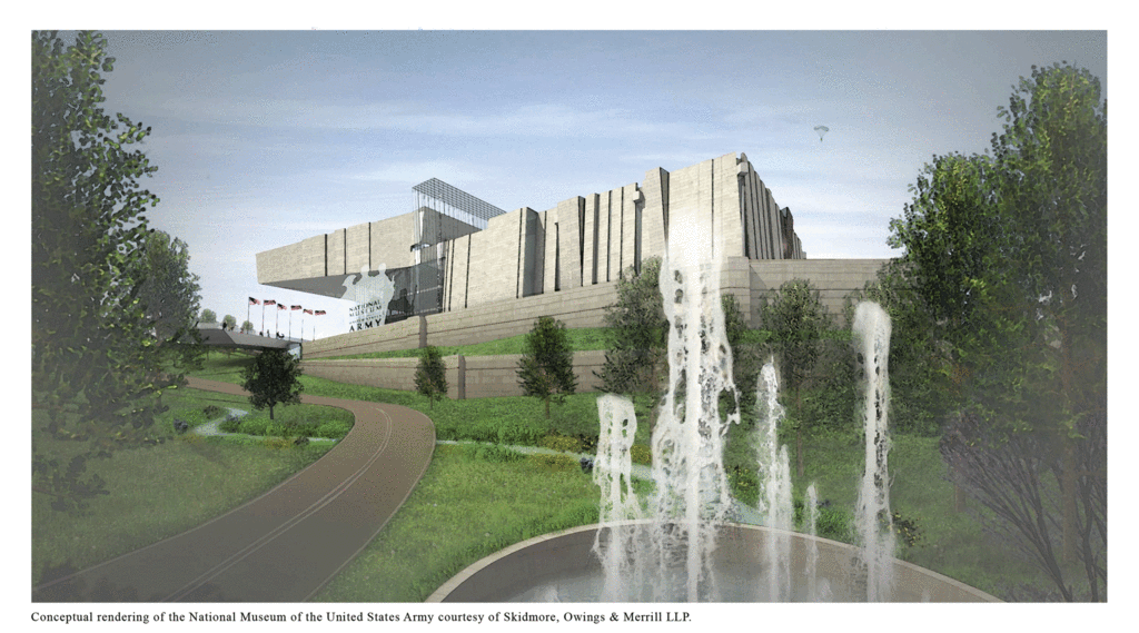 Architects rendering of the new U.S. Army Museum