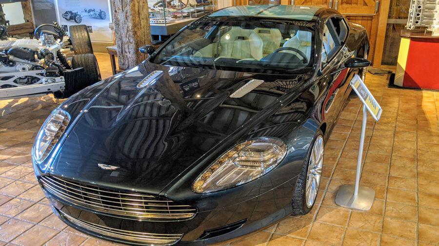 All black sports saloon car, the Aston Martin Rapide