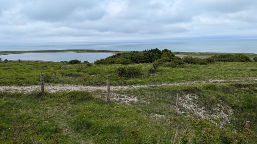 View out to sea from the hill where the Lindeman Battery used to be