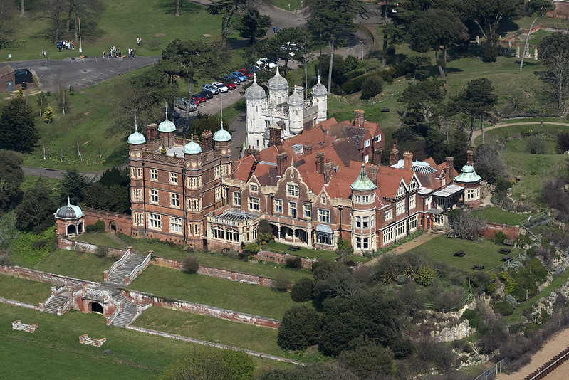 Aerial shot of Bawdsey Manor