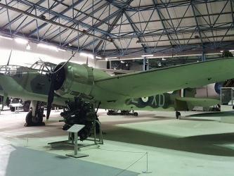 Bristol Blenheim twin-engine light bomber in green camouflage