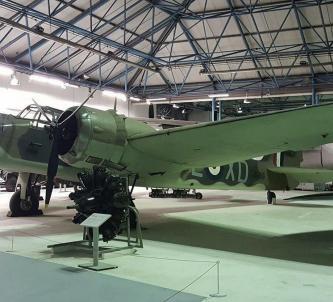 Bristol Blenheim twin-engine light bomber in green camouflage