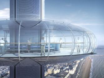 Artists impression of British Airways i360 passenger pod from exterior