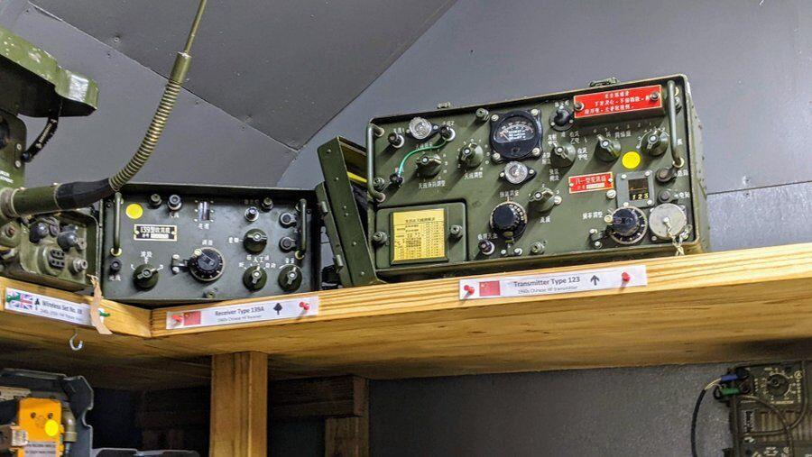 Radio equipment on a shelf