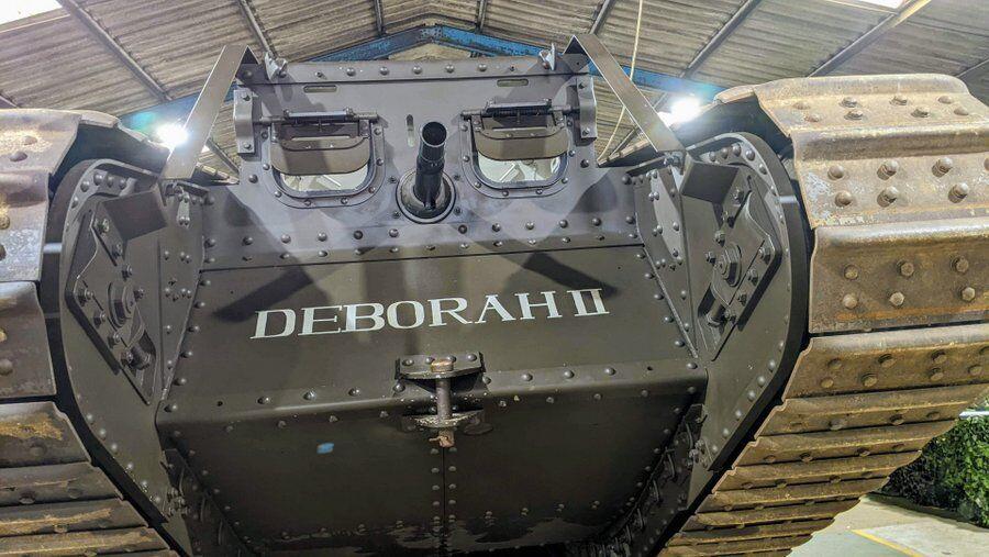 The front of the WWI Mk4 tank, Deborah II