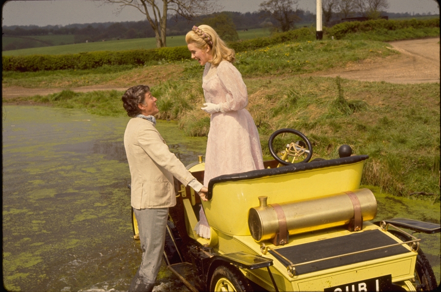 A still from the duck pond scene in Chitty Chitty Bang Bang