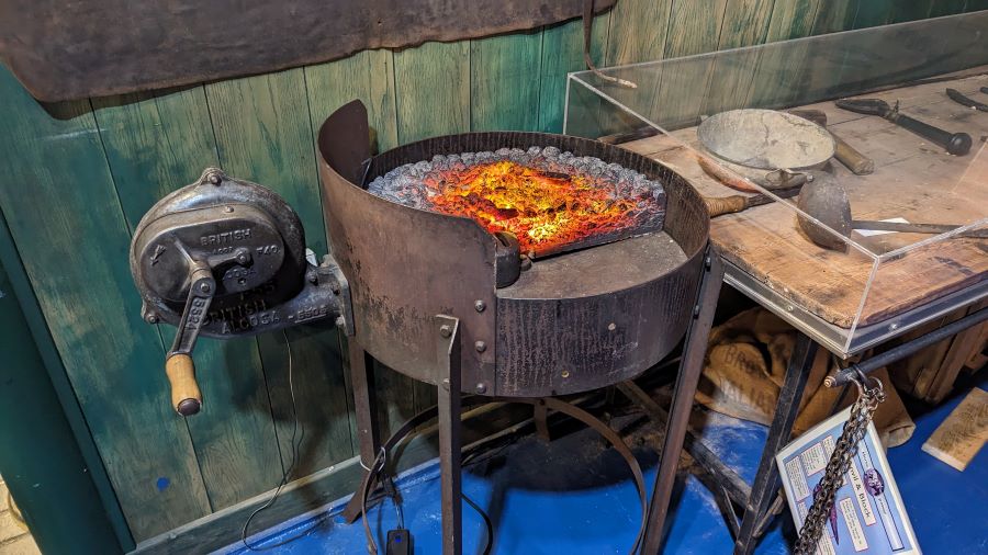 Replica of a farrier's furnace