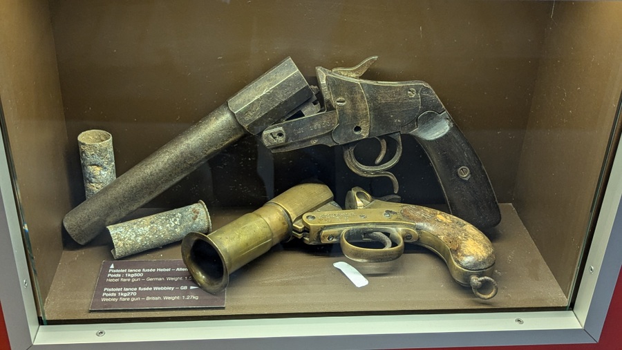 A pair of flare guns