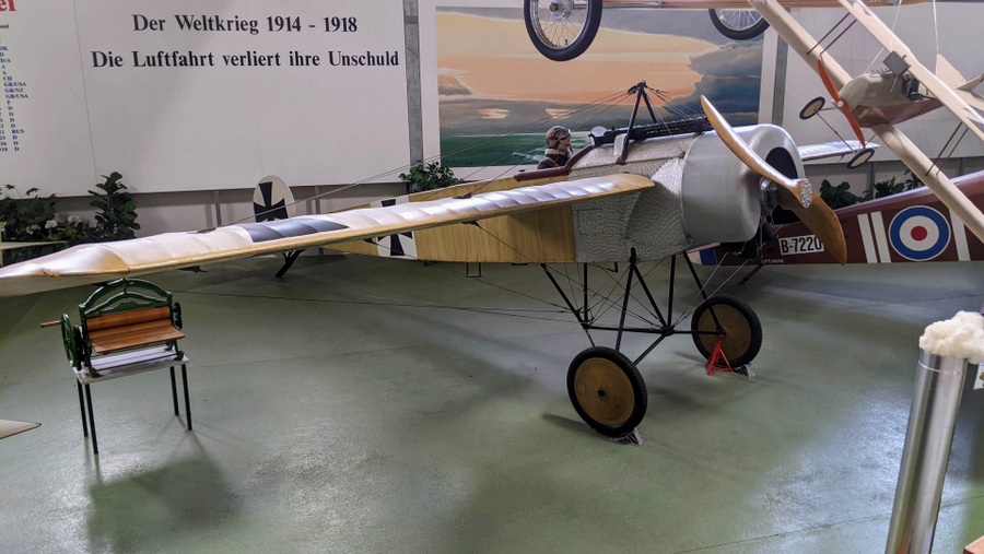 A thin German air force monoplane