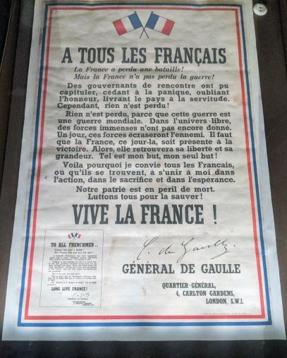 A poster in French