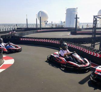 Go-Karts on Norwegian Bliss cruise ship