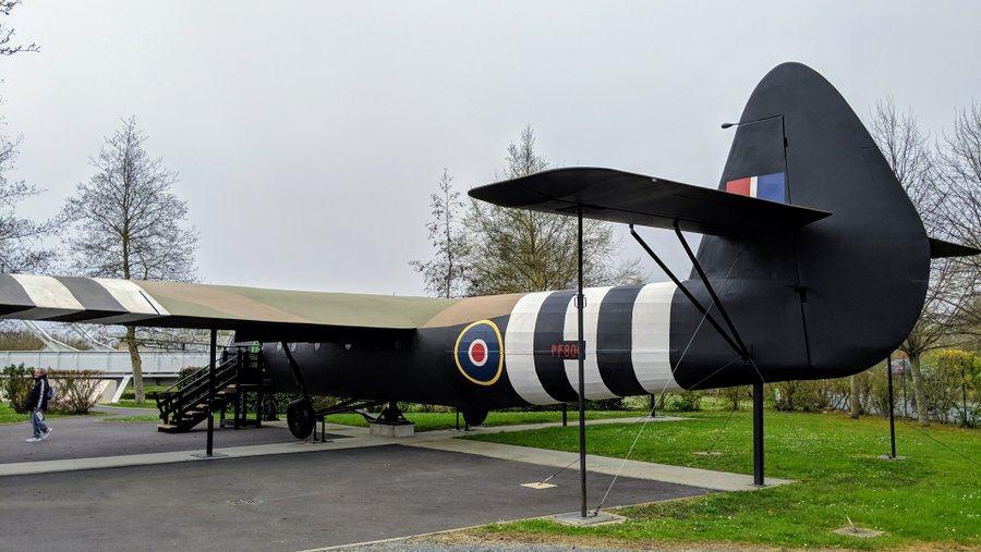 A view of the tail end of the Horsa glider
