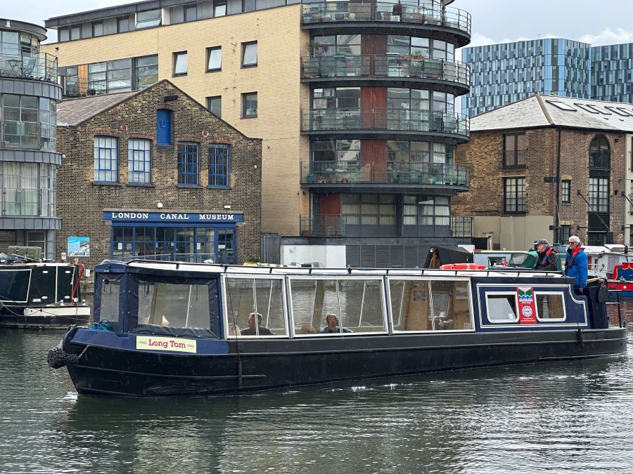 Canalboat Long Tom outside the museum