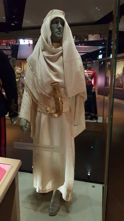 Lawrence of Arabia robes & dagger at NAM London