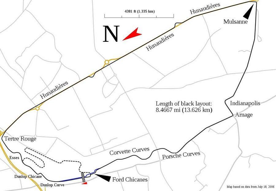 Map of the 24 hr circuit