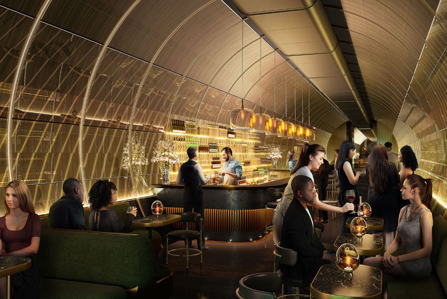 Design render of the new underground bar