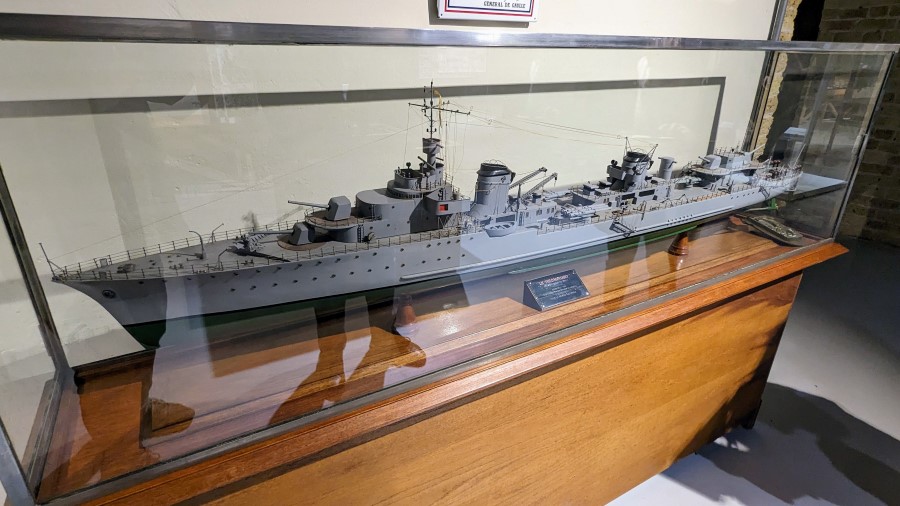 Dynamo Museum scale model of a WW2 destroyer