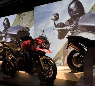 Motorcycles at Triumph Visitor Experience