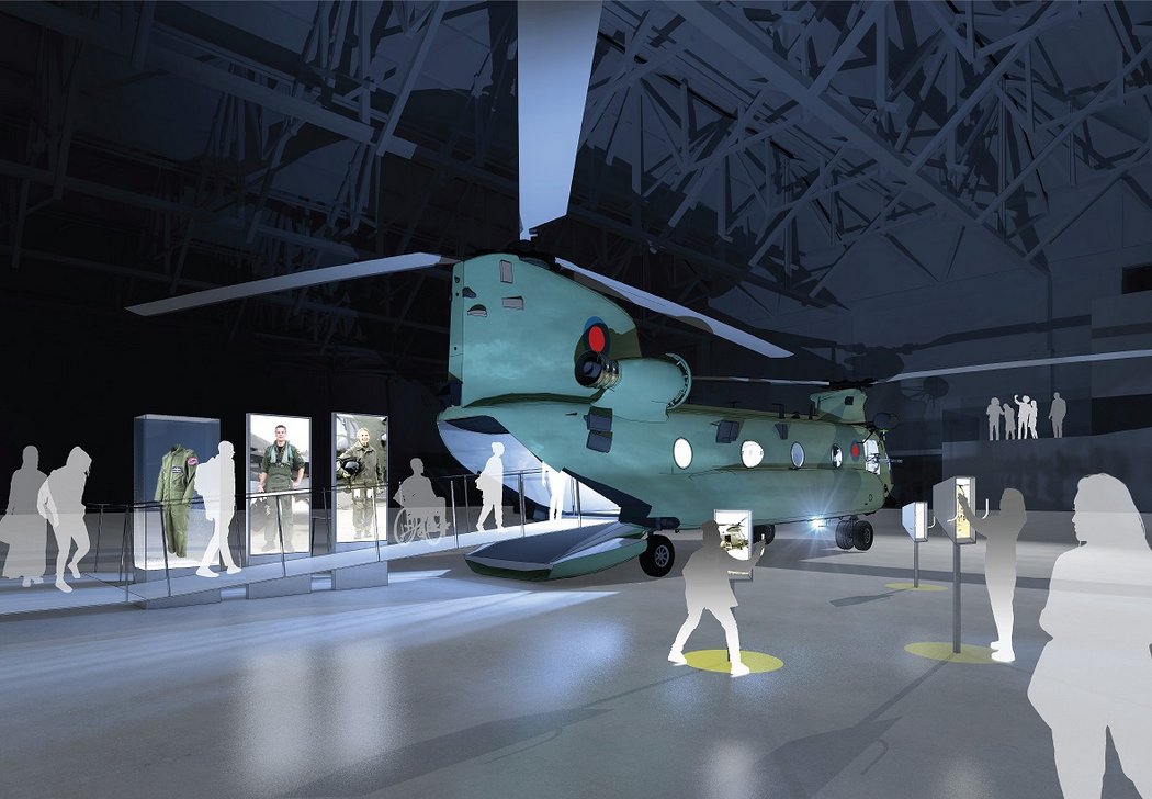 RAF Museum Cosford Wins Heritage Lottery Funding For New Developments   New Exhibition Chinook 