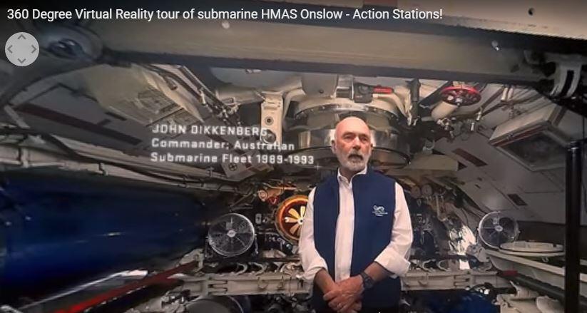 Screenshot from video tour of HMAS Onslow