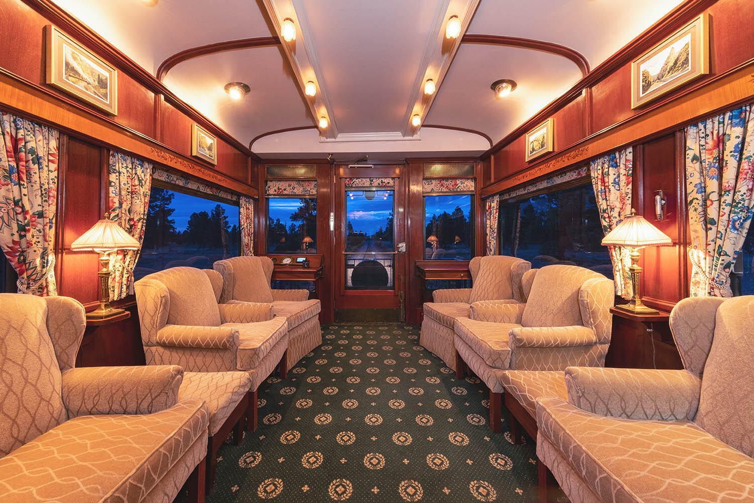 luxury train travel north america