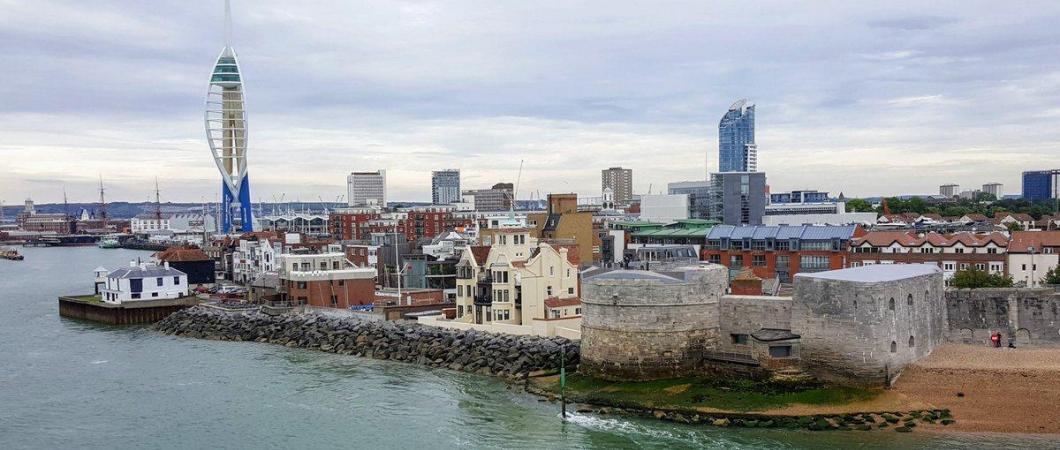 View along the Portsmouth seafront