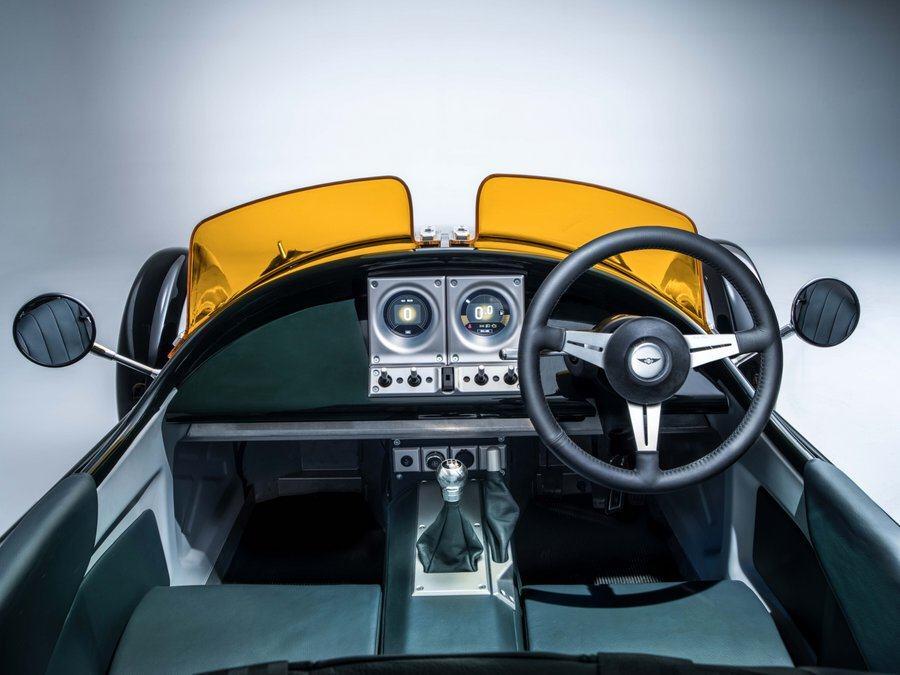 Electronic dashboard on a Morgan Super 3