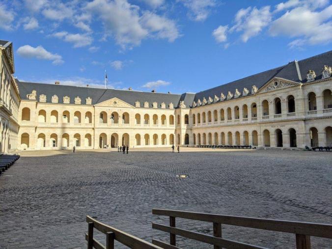 Sunlight 17th century courtyard