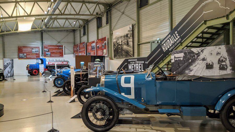 Vintage race cars at the 24hr Le Mans museum