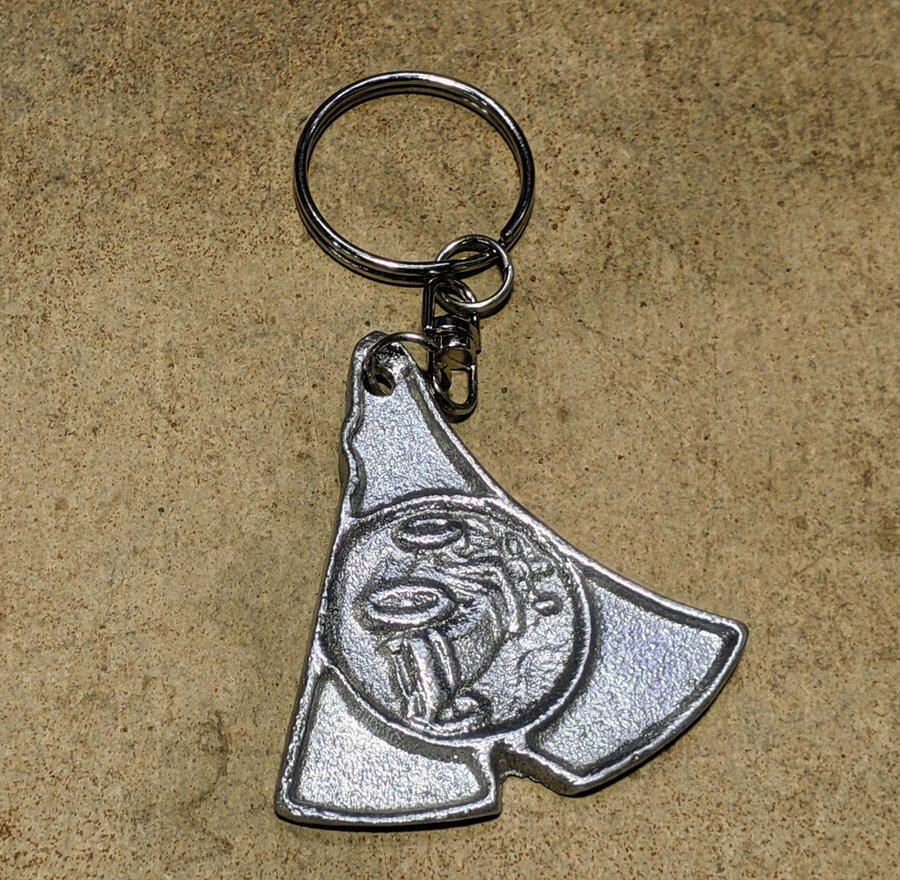 Close up of the final key fob